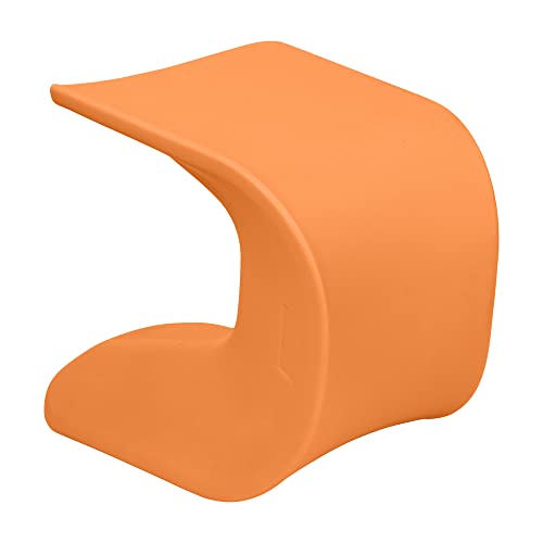 Image of ECR4Kids Wave Seat Perch Stool, 18in - 19.6in Seat Height, Flexible Seating, Orange