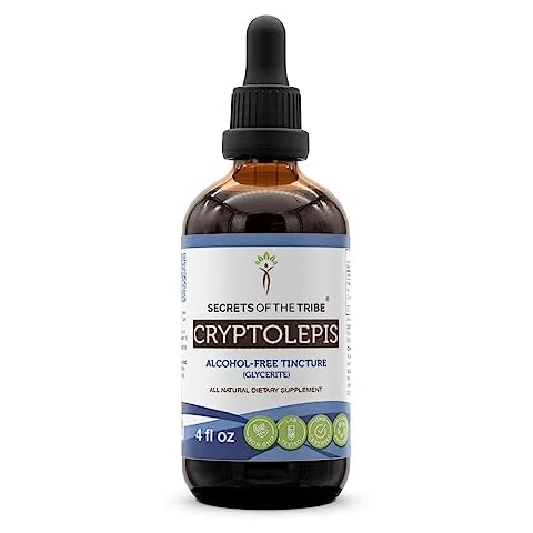 Secrets of the Tribe Cryptolepis Tincture Alcohol-Free Extract, High-Potency Herbal Drops, Tincture Made from Wildcrafted Cryptolepis Sanguinolenta 4 oz Cover