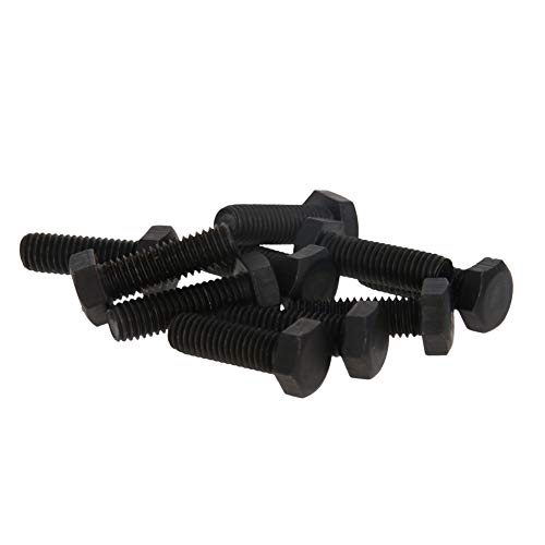 Image of Aicosineg Hex Bolts,10Pcs M5x16mm External Hex Head Bolts Screws Fastener Carbon Steel Grade Metric Left Hand Thread Hexagon Bolts Fastener for Hardware Furniture Machinery Black