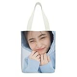 [AYITAYI] For 井上和 トートバッグ レディース メンズ ショルダーバッグ 大容量 キャンバス ファスナー付き 肩掛けバッグ 折り畳み 厚手 通勤 通学 32×38cm