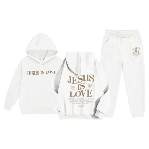 Cute Sweatsuits 2 Piece Pants Set Hooded Sweatshirt and Jogger Sweatpants Boys Girls Tracksuits Preppy Clothes2