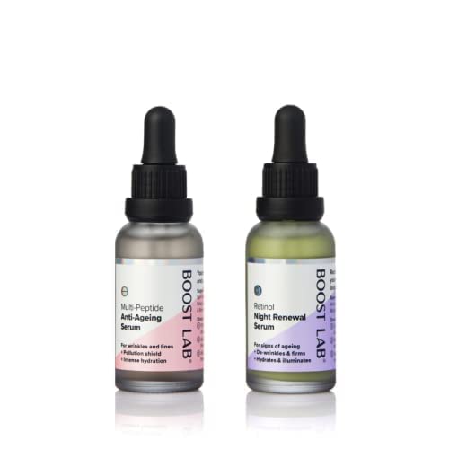 Antienvejecimiento + renovación nocturna  Multi péptido + retinol  arrugas y caída de la piel, par perfecto  1.0fl oz