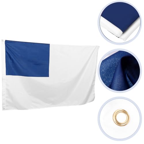 Bandera cristiana VICASKY con cruz decorativa de exterior exterior y anillos de metal 8