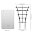 Feitore Plant Trellis Indoor, 6Pcs Stackable Plant Trellis for Climbing Plants Indoor, Small Plant Climbing Trellis for Potted Plants Plastic Climbing Plant Support Trellis for Houseplant Hoya Pothos
