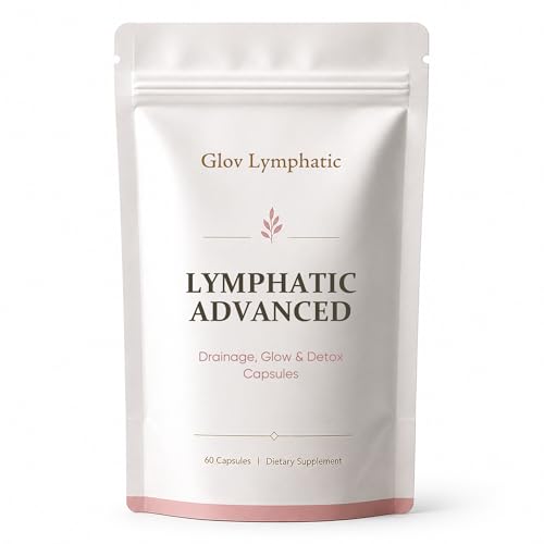 KBKTWOLT Glov Lymphatic Advanced Drainage Glow Detox Capsules - Womens Botanical Wellness Formula with Antioxidants & Plant-Based Ingredients Daily Beauty & Wellness Blend - 60 Capsules (1)