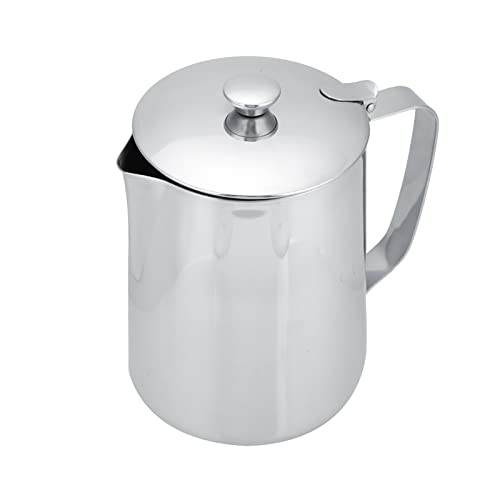 pichet lait inox,Pichet Lait Inox,Milk Frothing Pitcher With Lid,Pichet À Mousser,Tasse À Café En Acier Inoxydable,Tasse À Lait,Pichet À Café,Mousseur À Lait,Tasse Avec Couvercle Pour Café Au Lait (15