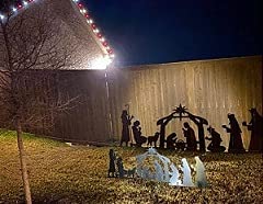 Metal Nativity Scene Shadow Caster Bundle (Black)