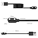 BYPGO Smart Watch Charger, Smartwatch Replacement USB Magnetic Charging Cable 2Pin Cord, Pin Spacing 3mm, Compatible with IDW13, IDW19, IDW26, ID208plus, TGW01 VeryFit Watch