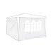 Relaxdays Pavillon-Seitenteile 2-er Set für 3 x 3 m Pavillons Seitenwand mit Fenster für Gartenpavillon und Faltpavillon 2 Teile mit Klettverschluss als Windschutz , weiß, 0.5 x 290 x 190 cm 19 x günstig Kaufen-Relaxdays Pavillon-Seitenteile 2-er Set für 3 x 3 m Pavillons Seitenwand mit Fenster für Gartenpavillon und Faltpavillon 2 Teile mit Klettverschluss als Windschutz , weiß, 0.5 x 290 x 190 cm