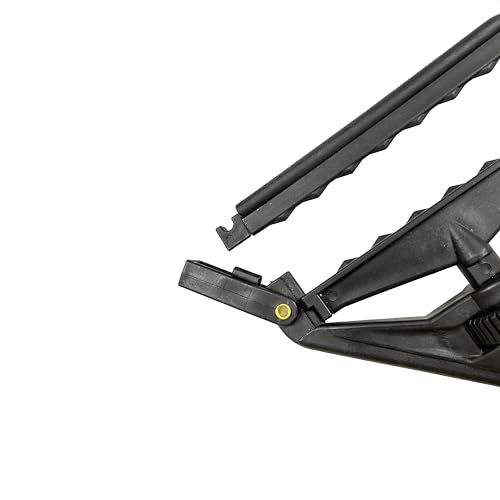 Image of Commercial Mop Clamps-Quick Change Head Mop Handle -Heavy Duty Mop Head Replacement Holder Change Mop Handle -Commercial Gripper Mop Wet Mop Handle 2PC (Black)