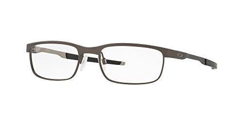 Image of Oakley mens Ox3222 Steel Plate Rectangular Prescription Eyewear Frames