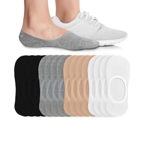 5 Pairs No Show Socks Womens, Non Slip Invisible Ultra Low Cut Socks for Flats2
