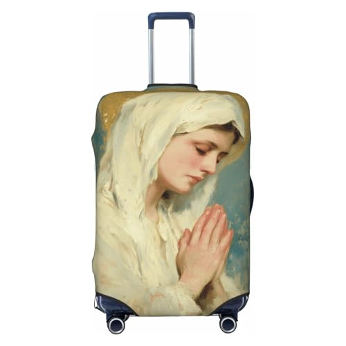Holy Mary In Pray Elastic Travel Luggage Covers Dustproof Scratch-Resistant Suitcase Protector Fit 22-24 Inch