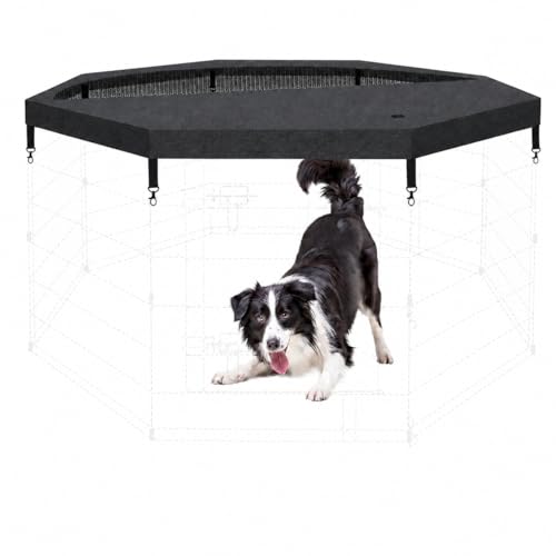 Dog Pet Playpen 8 Panel Top Cover for Small Medium Pets