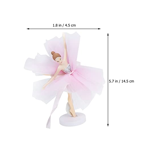 Vaguelly 3 Pcs Figuras Decorações de Bolo Balé de Bolo de Bolo da Dança Topper de Cupcake 6 Polegada