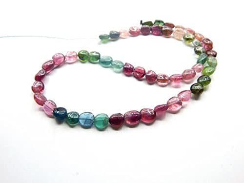 Multi tourmaline perles ovales véritables pour remplacer les fausses pierres de vos bijoux