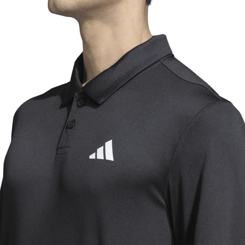 Image of adidas Men's Polyester Geometric Regular Fit Polo Shirt