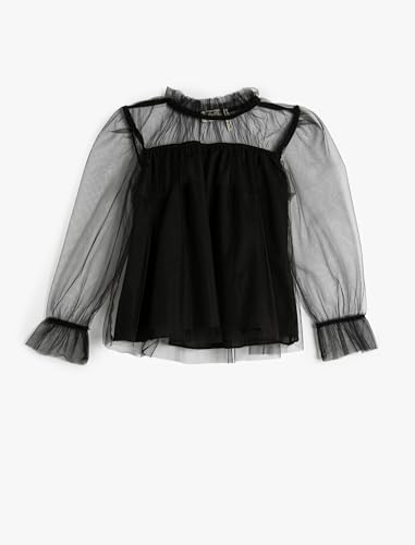 Blouse Koton Sheer Top fluide avec doublure froncée élégante
