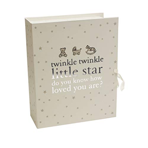 Boîte souvenir pour bébé avec plusieurs compartiments Motif étoiles