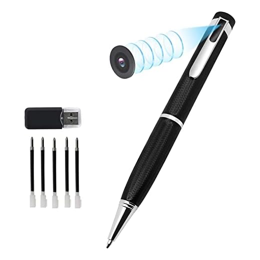 Cámaras Espía Pen, Amyway Cámara Oculta 1080P HD Mini cámara portátil de Bolsillo Cámara Oculta Cámara grabadora de Audio y Video para Negocios y conferencias con detección de Movimiento