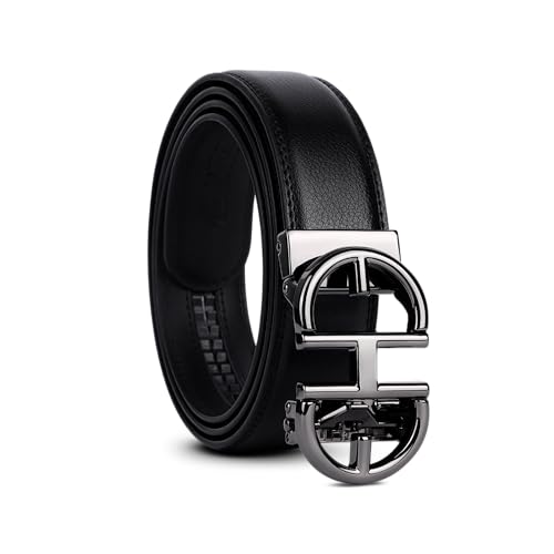 Image of Genuine Leather Belt for Men Formal & Casual Wear - Belts for Men Leather Original, Durable Buckle - Belt for Man - Gift for Husband, Father, Friend