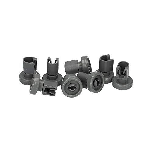 LUTH Premium Profi Parts - Juego de 8 x ruedas de cesto superior para lavavajillas | Compatible con AEG Electrolux 5028696700 502869670/0 435856 01012003 5028696700