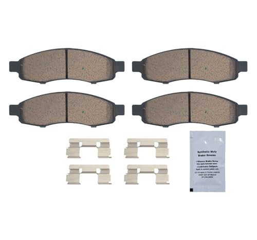 Image of HUSCH D1183 Front Ceramic Brake Pads Kit Fit For INFINITI QX56 2005-2006, For Nissan Armada 2005-2006, For Nissan Titan 2005-2007
