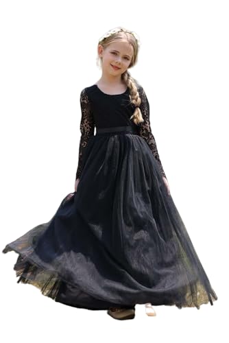Bow Dream Lace Flower Girl Dresses Bridesmaid Wedding Party