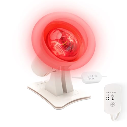 WRQIOO Rotlichtlampe 150Watt, Rotlichtlampe Wärmelampe...