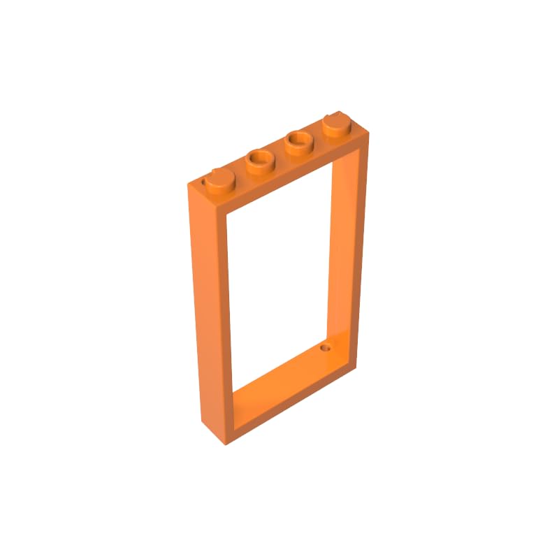 Gobricks 60596 Door Door Frame 1x4x6 Type 2 10 Pieces GDS-874 Compatible with Lego Building Blocks Color:Orange — image 1