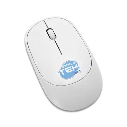 SIMPLETEK - Zestaw myszy i klawiatury bezprzewodowej 2,4 G, arabski układ klawiatury QWERTY z klawiaturą numeryczną i ergonomiczną myszą, 3 przyciski odbiornika USB