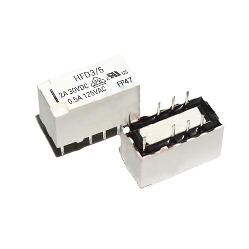 Relais TX2 HFD3 5V commutation basse consommation 0.5A DIP8 lot de 10