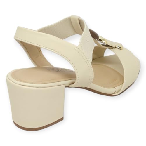 Sandalia Modare 7109.465 Pedraria Salto Grosso Elastico Feminino