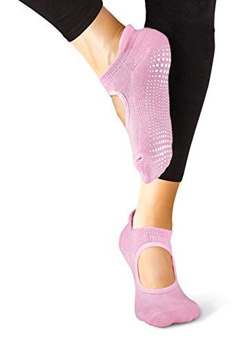 Image of LA ACTIVE Non Slip Yoga Grip Socks - Barre Ballet Pilates Athletic Socks for Men and Women