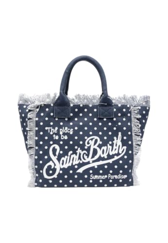 Sac Vanity à pois bleu Saint Barth MC2 pour ne plus renverser vos produits