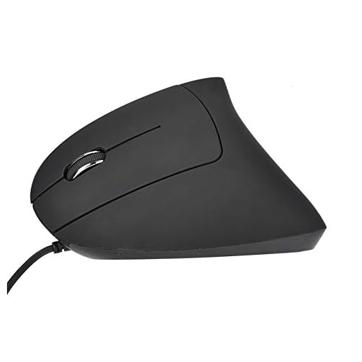 KIMISS USB Wired Mouse Ergonômico Vertical para Jogos Canhotos - Design Óptico Vertical para Alinhamento Saudável do Pulso e Conforto