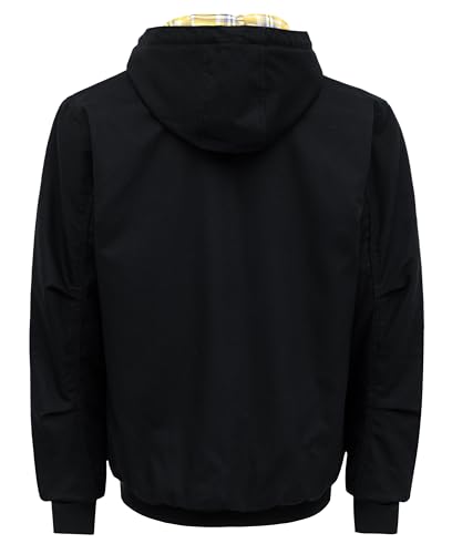 TICOMELA FR Jackets for men Flame Resistant Duck Hoodies Insulated Hooded Coat Outwear Water Repellent Oil Resistant3