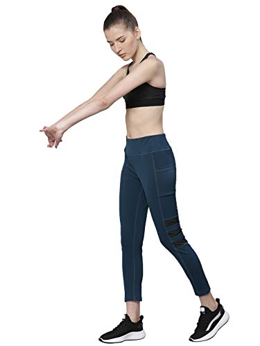 Image of CHKOKKO Women's High Rise Regular Fit Polyester Blend Sports Leggings (JSSTIGHT)