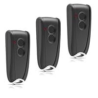 3 Stück Ersatz Handsender für EcoStar RSC2 433, Garagentoröffner Fernbedienung 433,92 Mhz 4 Kanäle Kompatibel mit Hormann EcoStar Liftronic 500/700/800, Portronic D2500/D5000/S4000