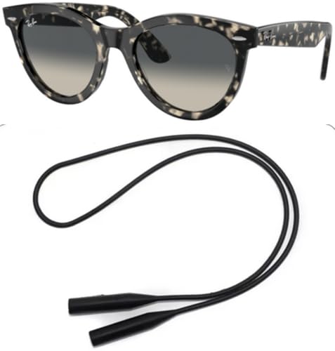 Ray-Ban RB2241 Sunglasses Bundle: RB 2241 WAYFARER WAY 133371 Grey Havana/Grey Gradient Crystal Standard and Universal Anti-slip Silicone Leash2