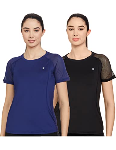 Image of Amazon Brand - Symactive Women T-Shirt (Pack of 2)
