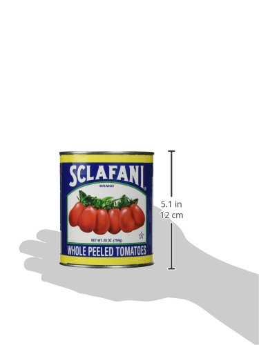 Sclafani Whole Peeled Tomatoes, 28 Ounce (Pack of 12)