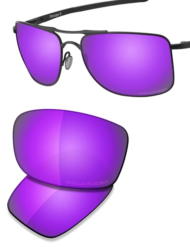 Image of SAUCER Premium Replacement Lenses & Rubber Kits for Oakley Gauge 8 L OO4124 | UV400 Protection, Anti-Scratch, Precise Fit