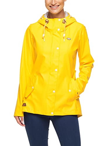 Veste Ragwear Marge jaune pour femme imperméable et écoresponsable