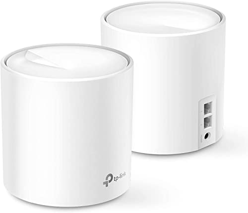 TP-Link Deco AX3000 WiFi 6 Mesh System (Deco X60) - Covers up to 5,000 Sq. Ft., Replaces Wireless Internet Routers and Extenders, 4 Ethernet Ports in Total, Supports Ethernet Backhaul, 2-Pack by TP-Link - Used condition - CA$214.69