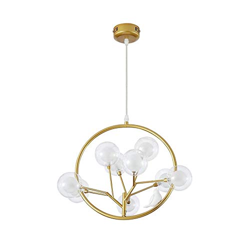 Lustre nordique à 9 lumières et plafonnier moderne en cage à oiseaux