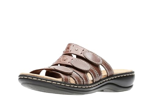 Clarks Women's Leisa Cacti Q Slide Sandal, Brown Multi,...