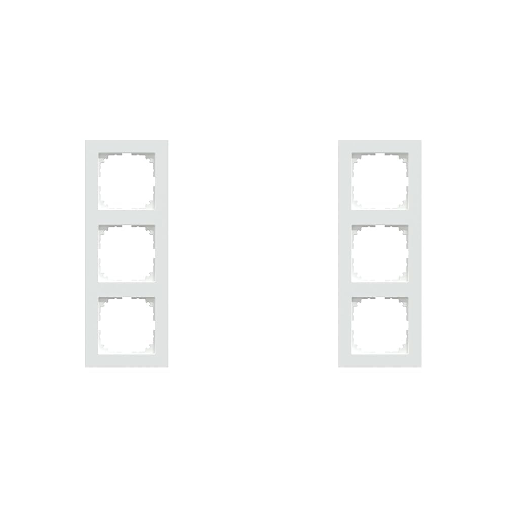 Schneider Electric Merten MEG4030-3625 M-Pure-Rahmen 3-fach für Steckdosen und Schalter, Aktivweiß (Packung mit 2)