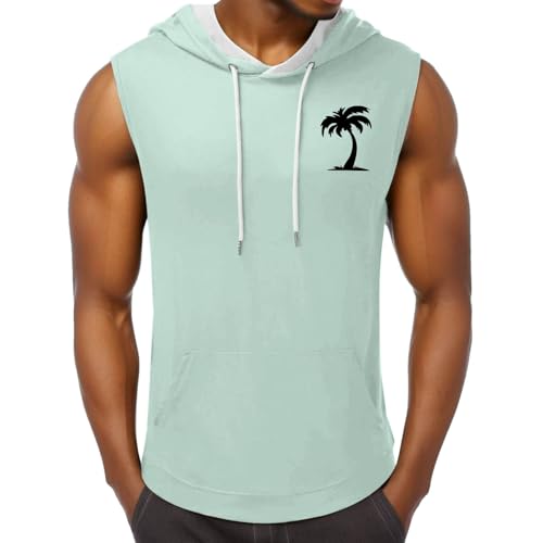 Camisetas Gym Hombre, Camiseta Gimnasio Hombre, Camiseta de Tirantes Lisa Holgada Cuello en V Informal Cómoda Diario Transpirable