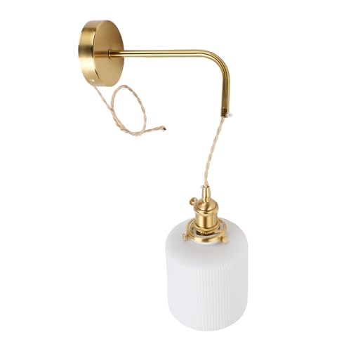 Luz de tocador de baño dorada Asixxsix regulable para transformar tu espejo de baño